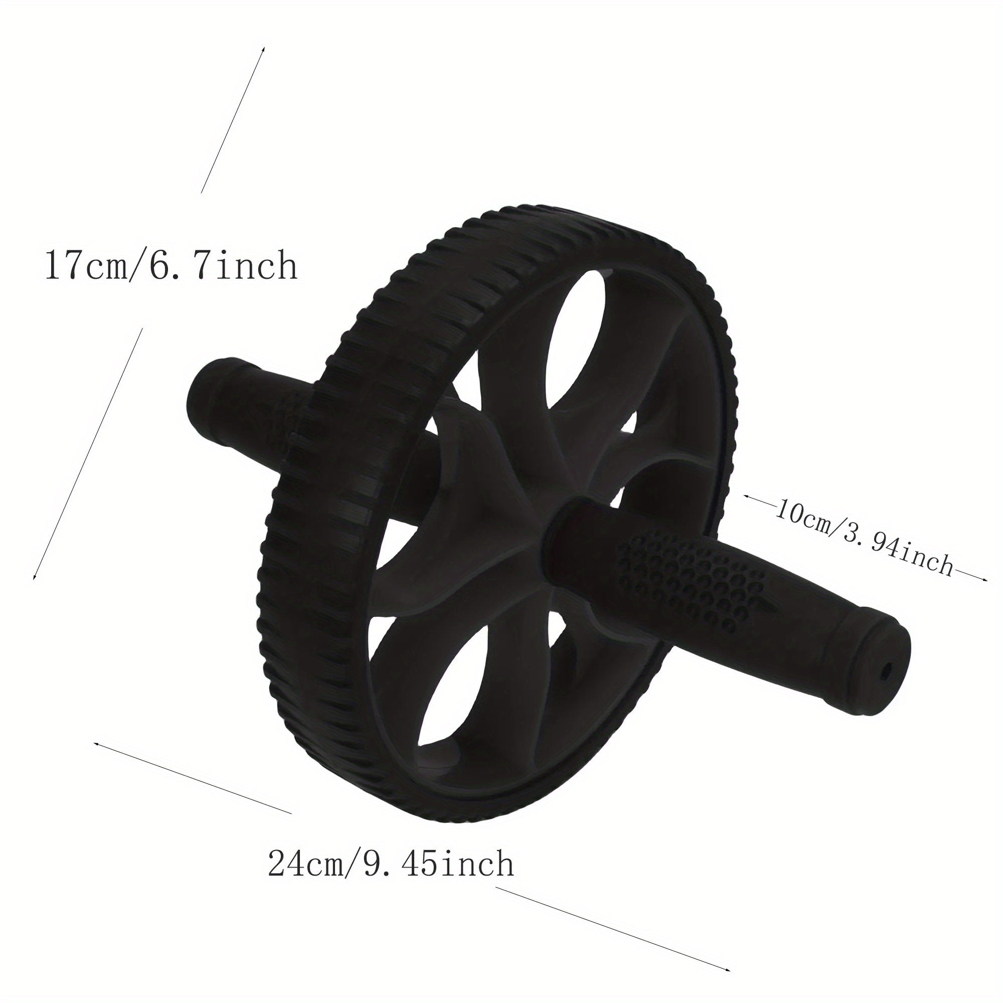 1PC Abdominal Fitness Wheel, Abdominal Exercise Wheel, Used For Abdominal Muscle Exercise, Unisex, Suitable For Home And Outdoor Use