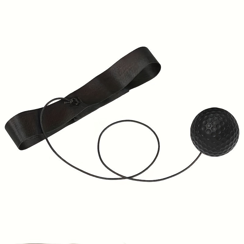 1 Set Boxing Reflex Ball Set for Adults & Teens - PA Nylon React Reflex Ball with Adjustable Headband, Hand Wraps & Carry Bag - Enhances Hand-Eye Coordination, Speed & Reaction Time